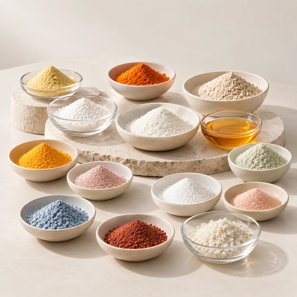 Lichen–Algae Calcium–Acerola–Vitamin Ingredient Blend ingredient composition concept