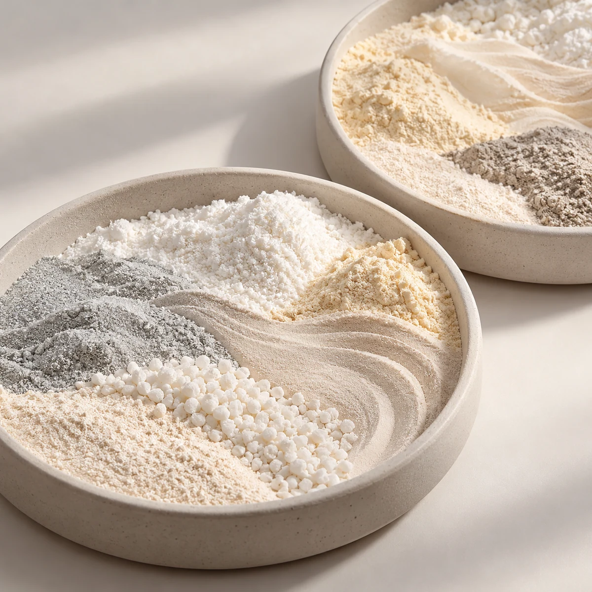 Vitamin–Keratin–MSM–Bamboo Ingredient Blend conceptual ingredient-material arrangement