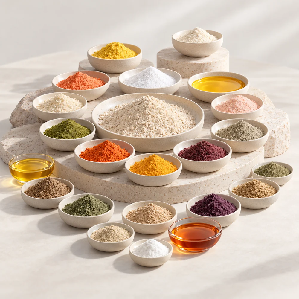 Vitamin–Mineral–Twelve-Botanical–CoQ10–Lutein Ingredient Blend ingredient composition concept