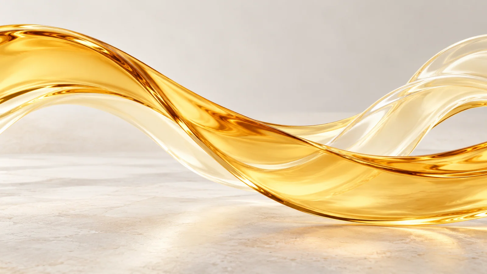 Abstract polyglycerol fatty-acid ester sourcing visual in amber and ivory