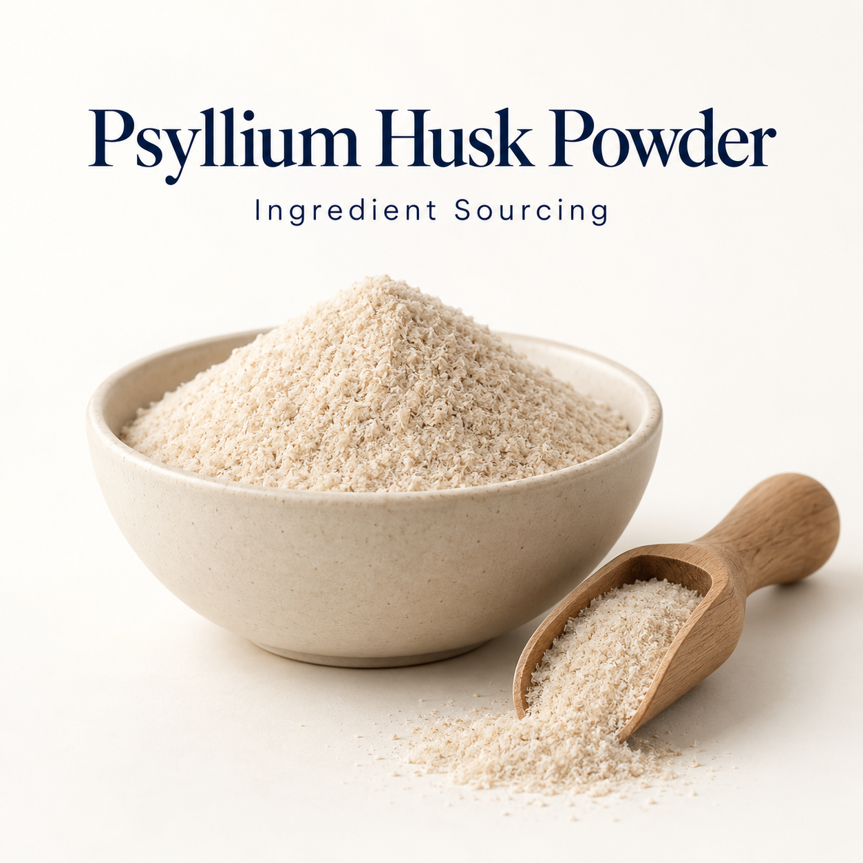 Psyllium Husk Powder ingredient sourcing visual