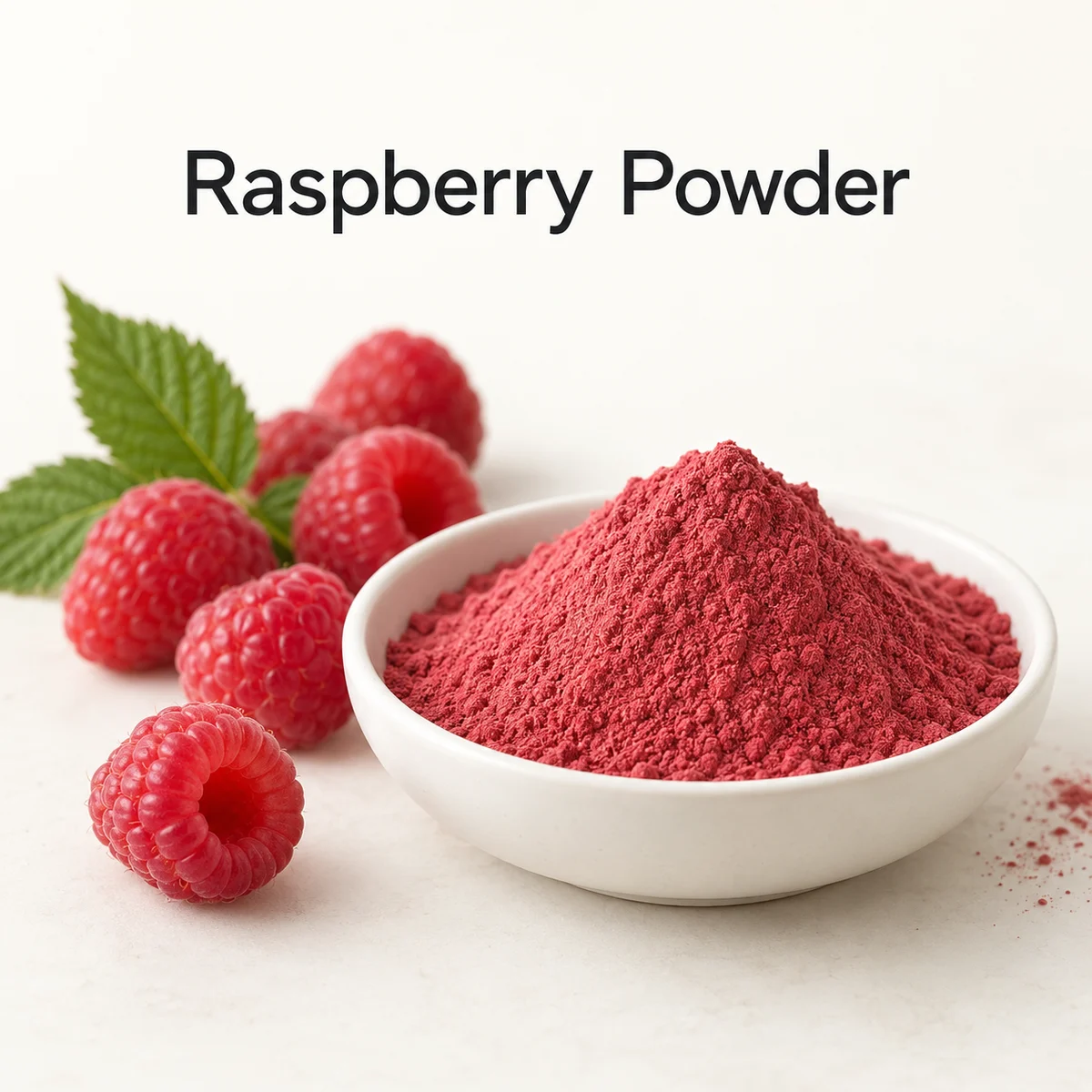 Raspberry Powder ingredient sourcing visual