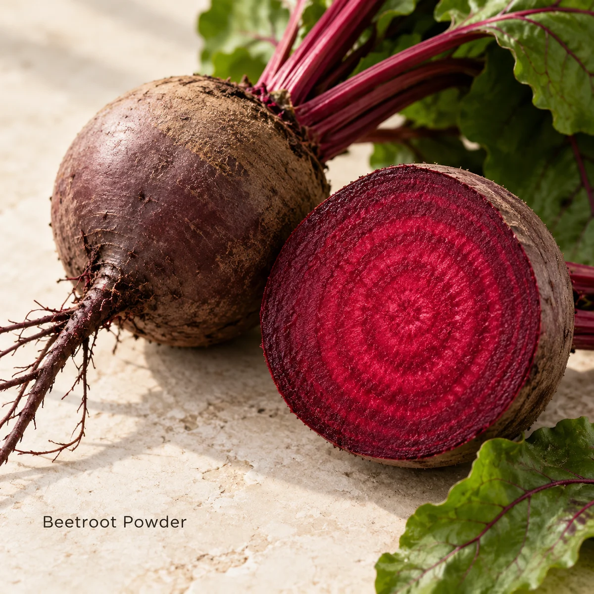 Beetroot Powder botanical sourcing concept