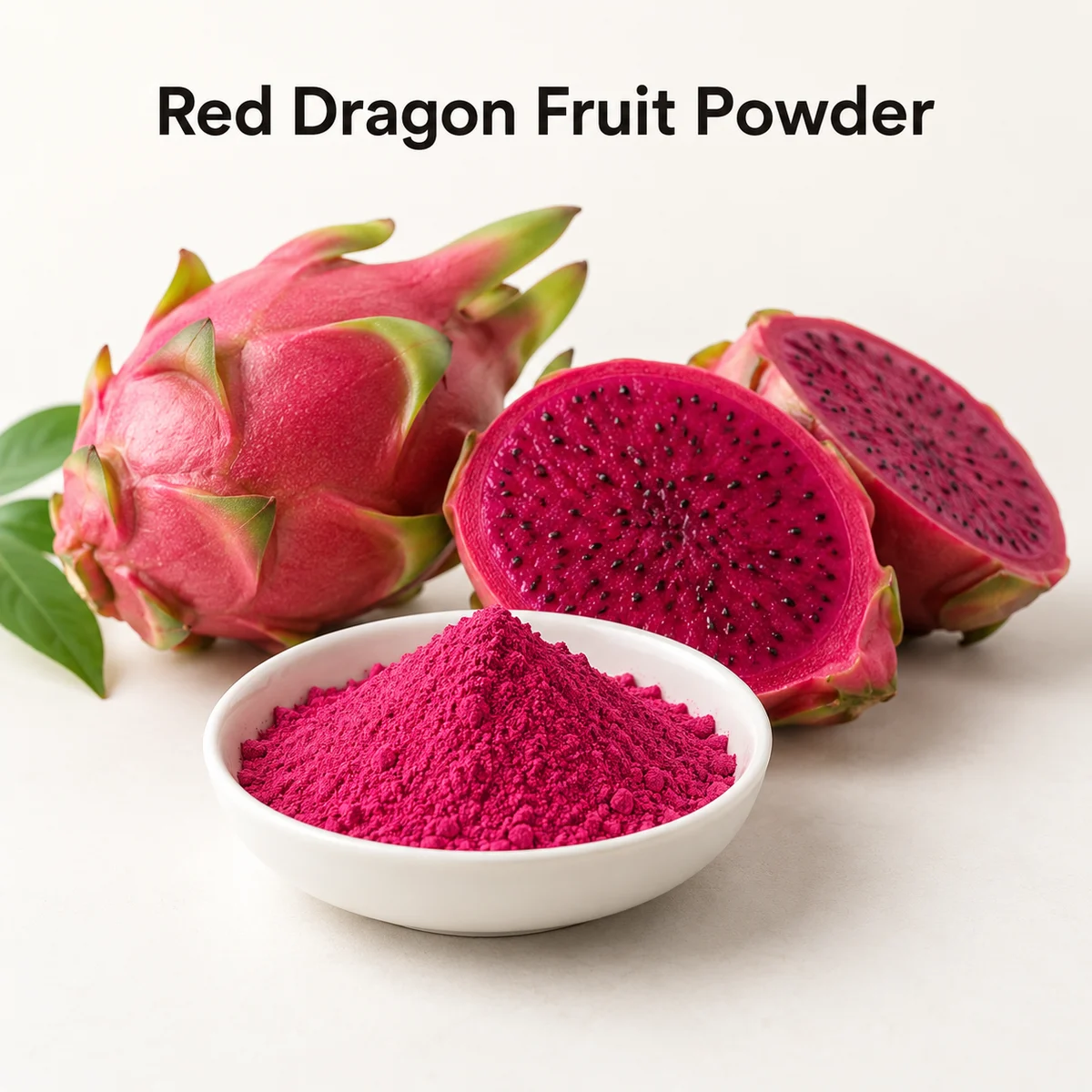 Red Dragon Fruit Powder ingredient sourcing visual