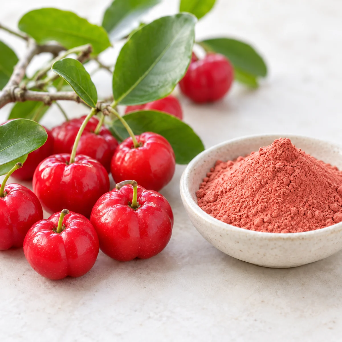 Acerola Powder ingredient sourcing visual
