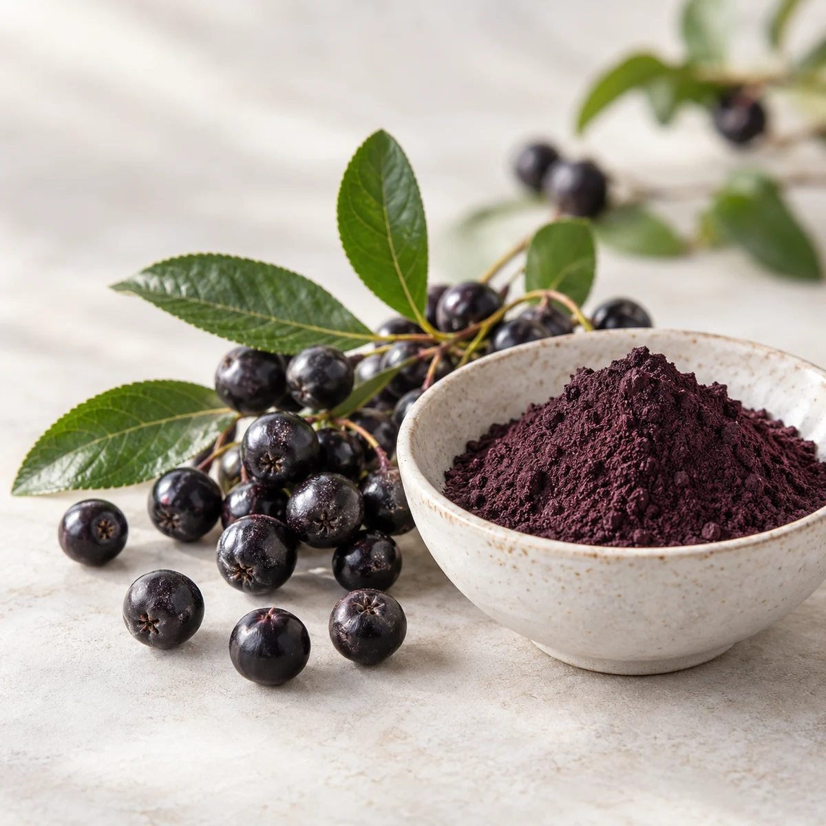 Maqui Berry Powder ingredient sourcing visual