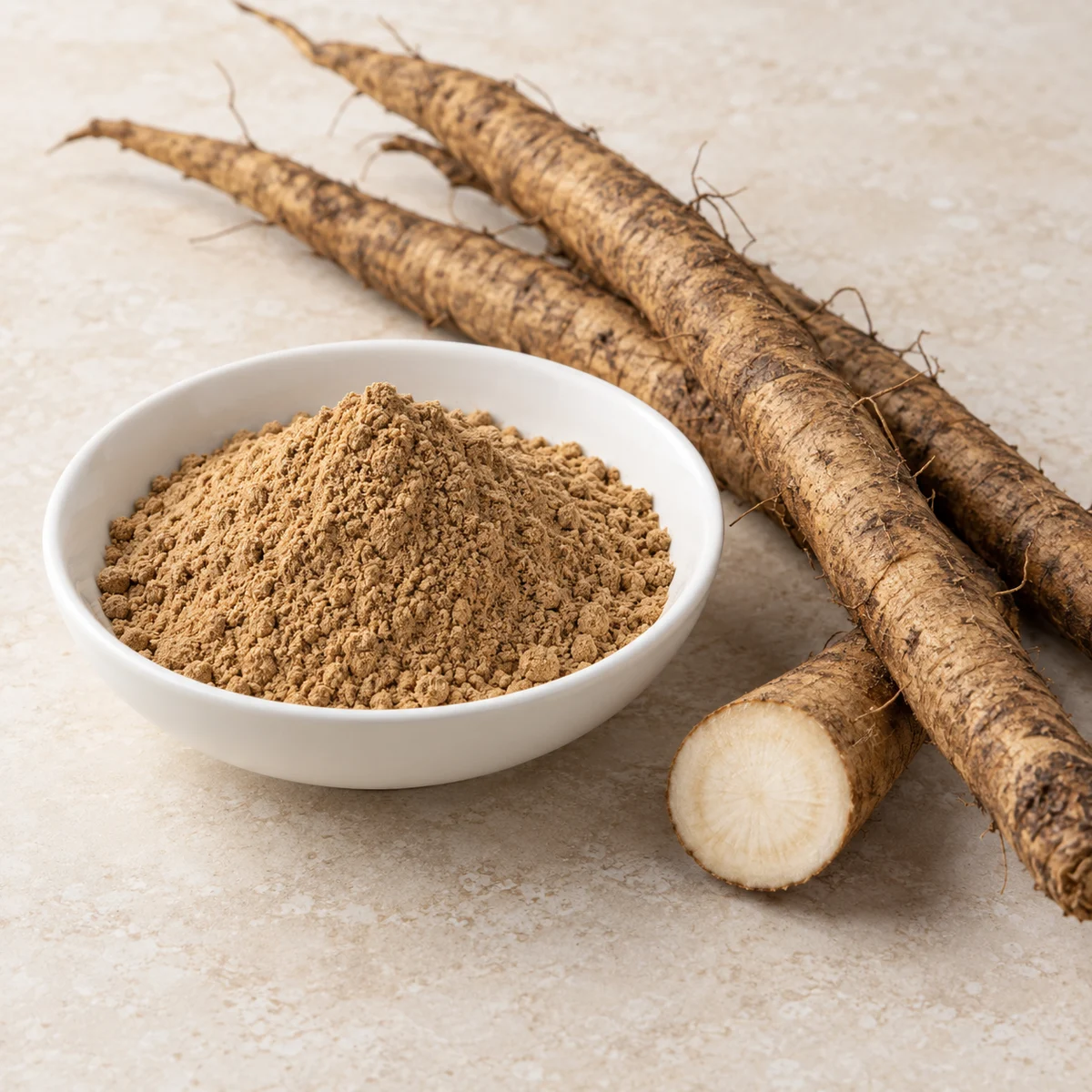 Burdock Root Powder ingredient sourcing visual