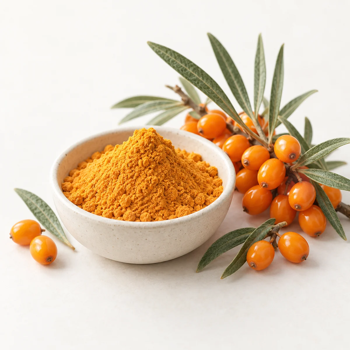 Sea Buckthorn Fruit Powder ingredient sourcing visual