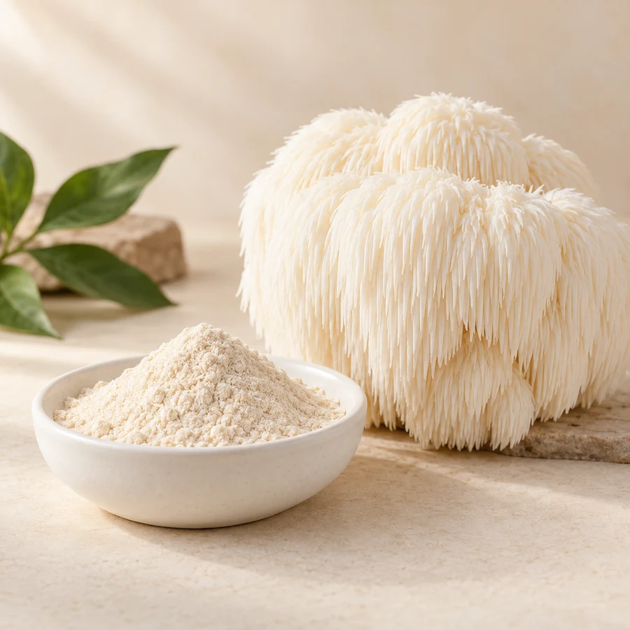 Lion's Mane Mushroom Powder raw-material presentation