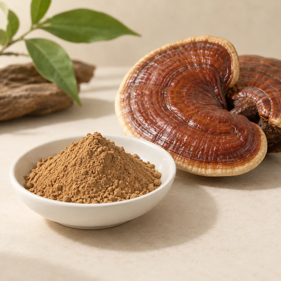 Reishi Mushroom Powder raw-material presentation