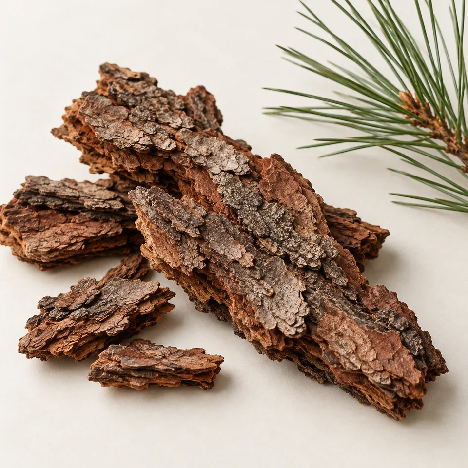 Pine bark botanical material context