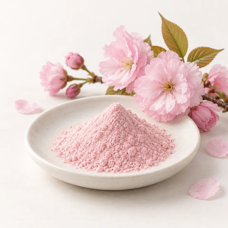 Sakura blossom powder marketing presentation