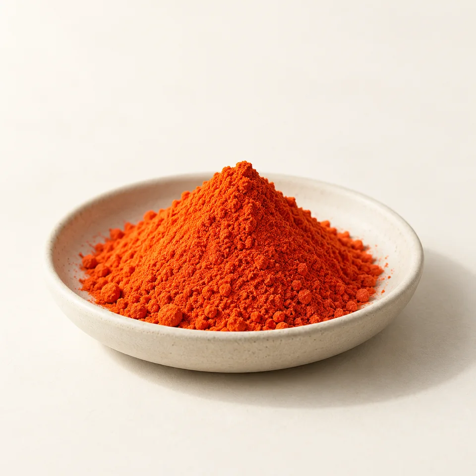 Zeaxanthin ingredient powder sourcing visual