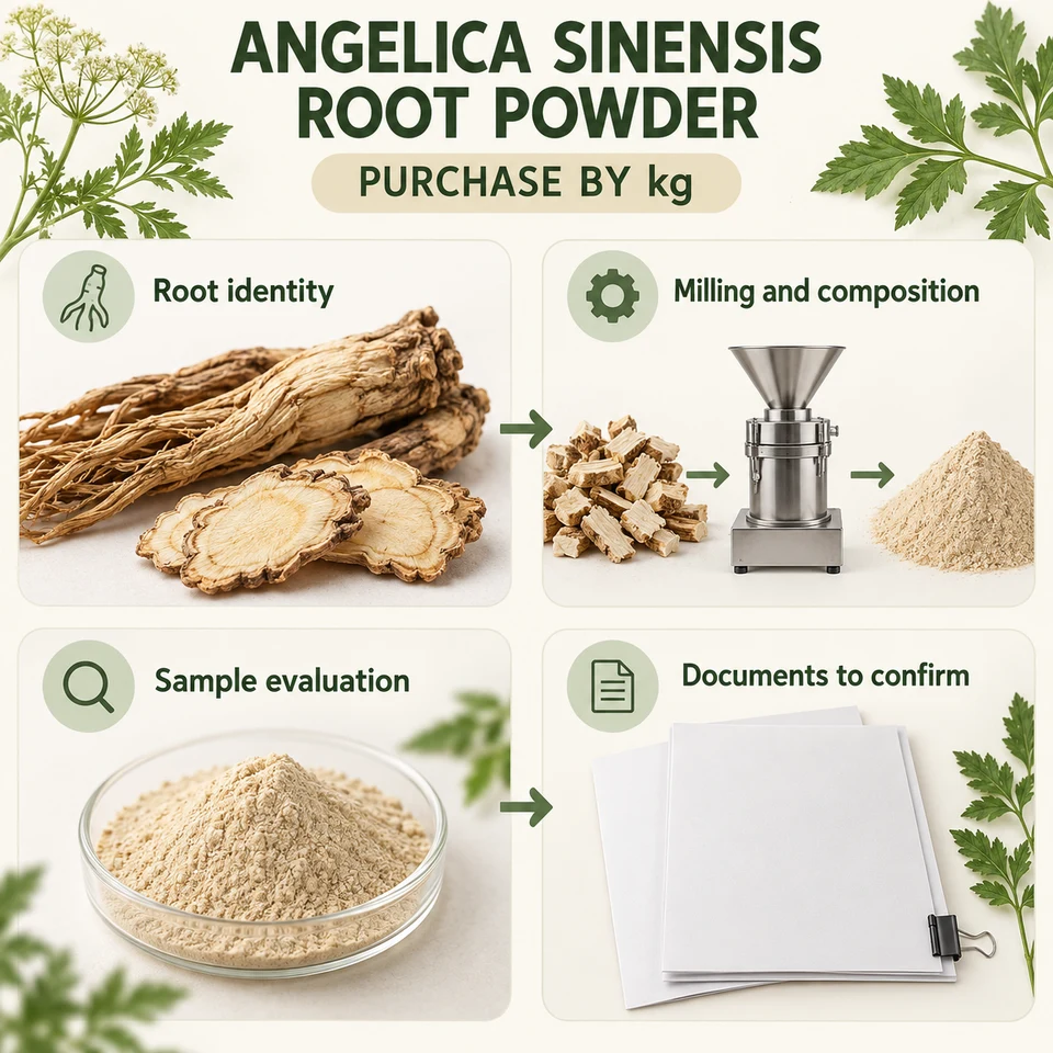Angelica sinensis whole-root powder procurement topics