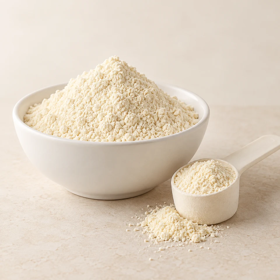 Bamboo Fungus Egg Powder neutral whole-material powder marketing visual