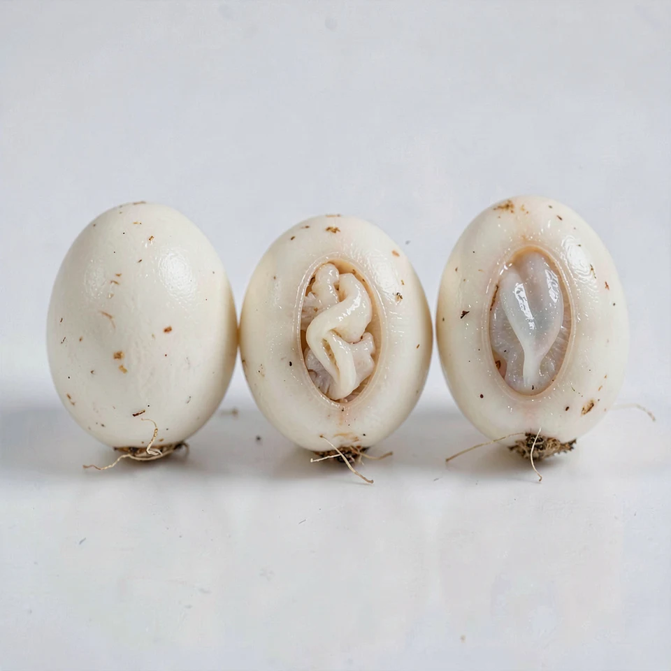 Immature bamboo fungus egg source-part concept