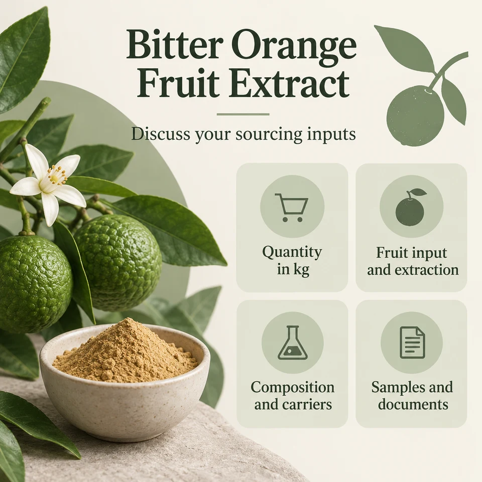 Bitter orange fruit input sourcing procurement questions