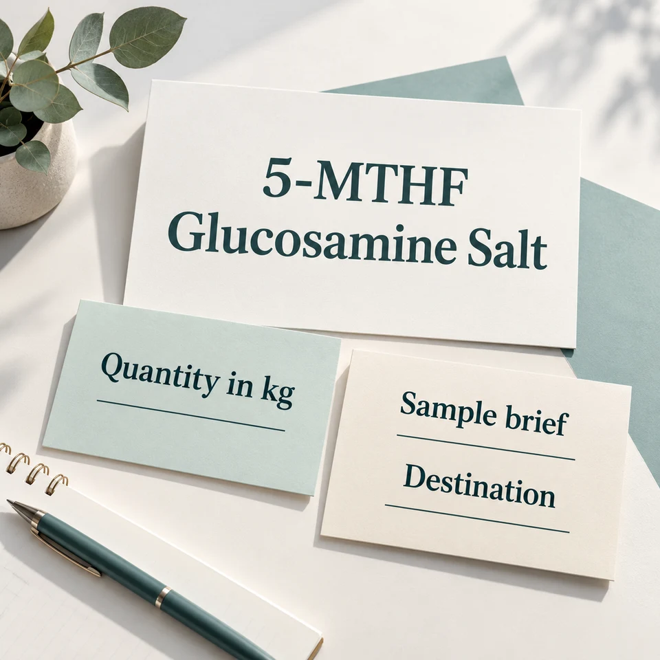 5-MTHF Glucosamine Salt — purchasing brief by kg