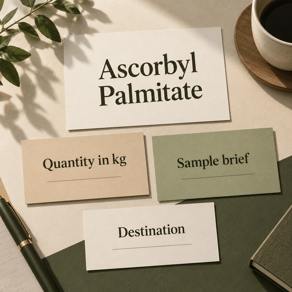 Ascorbyl Palmitate — purchasing brief by kg