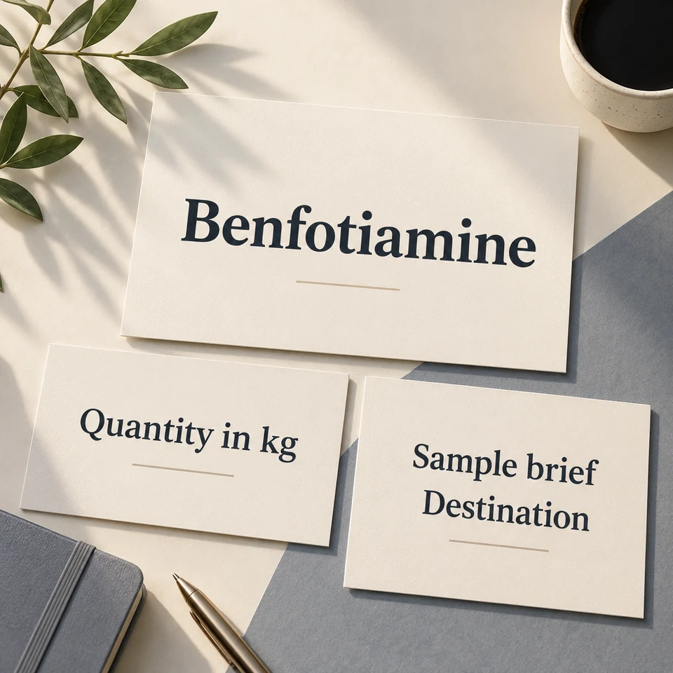 Benfotiamine — purchasing brief by kg