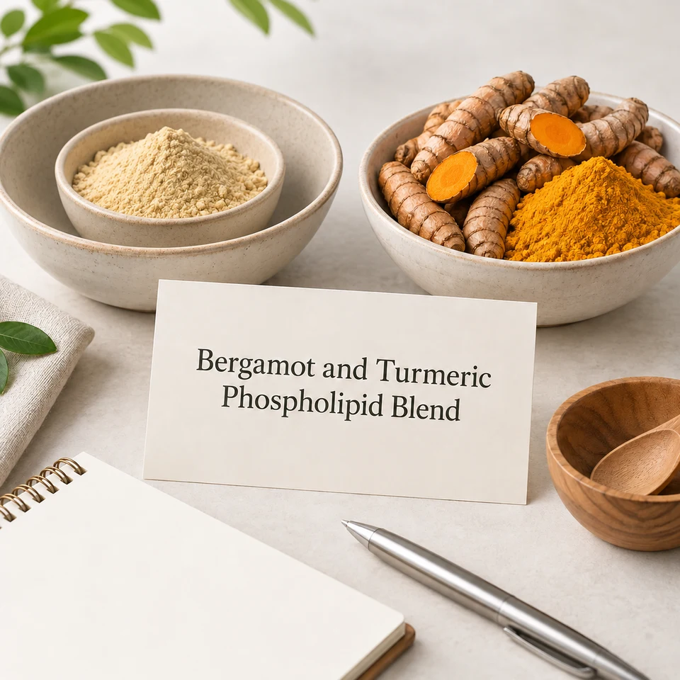 Bergamot and Turmeric Phospholipid Blend two-input procurement planning context