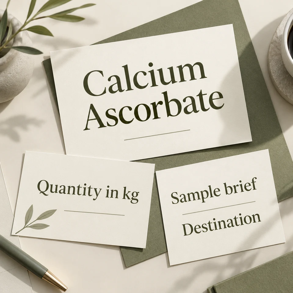 Calcium Ascorbate — purchasing brief by kg