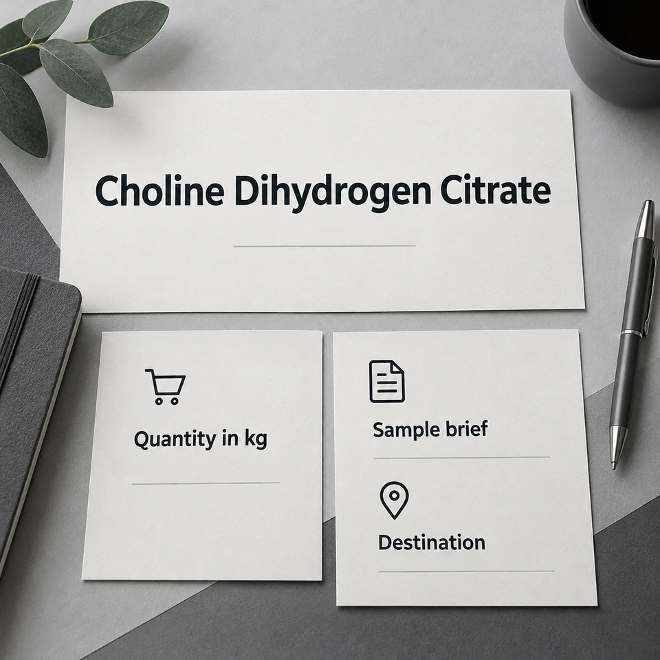 Choline Dihydrogen Citrate — purchasing brief by kg