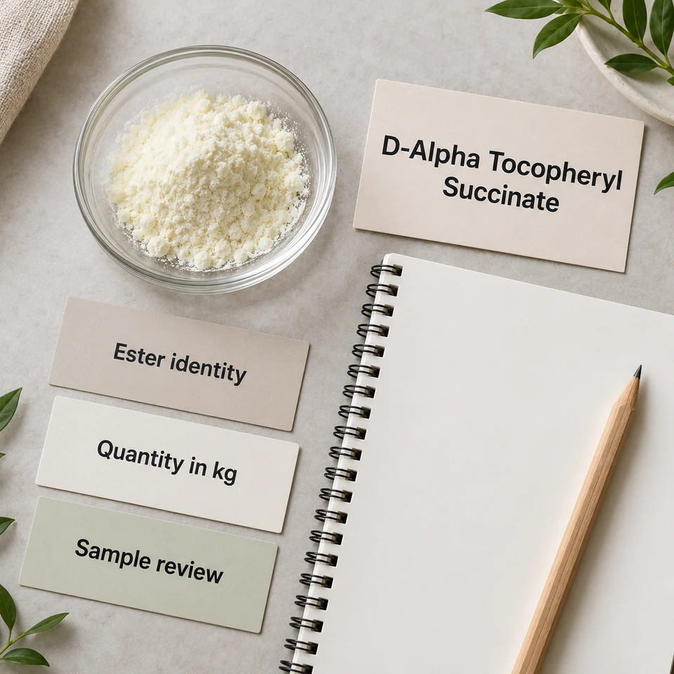 D-Alpha Tocopheryl Succinate procurement planning by kg
