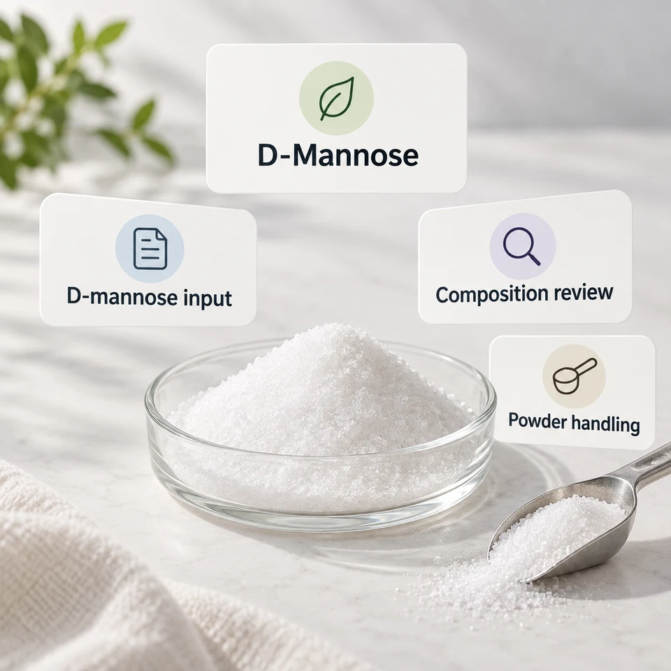 D-Mannose identity and composition review context