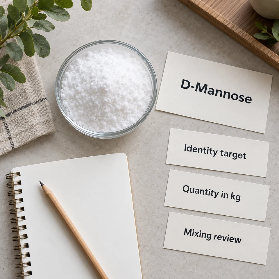 D-Mannose procurement planning by kg