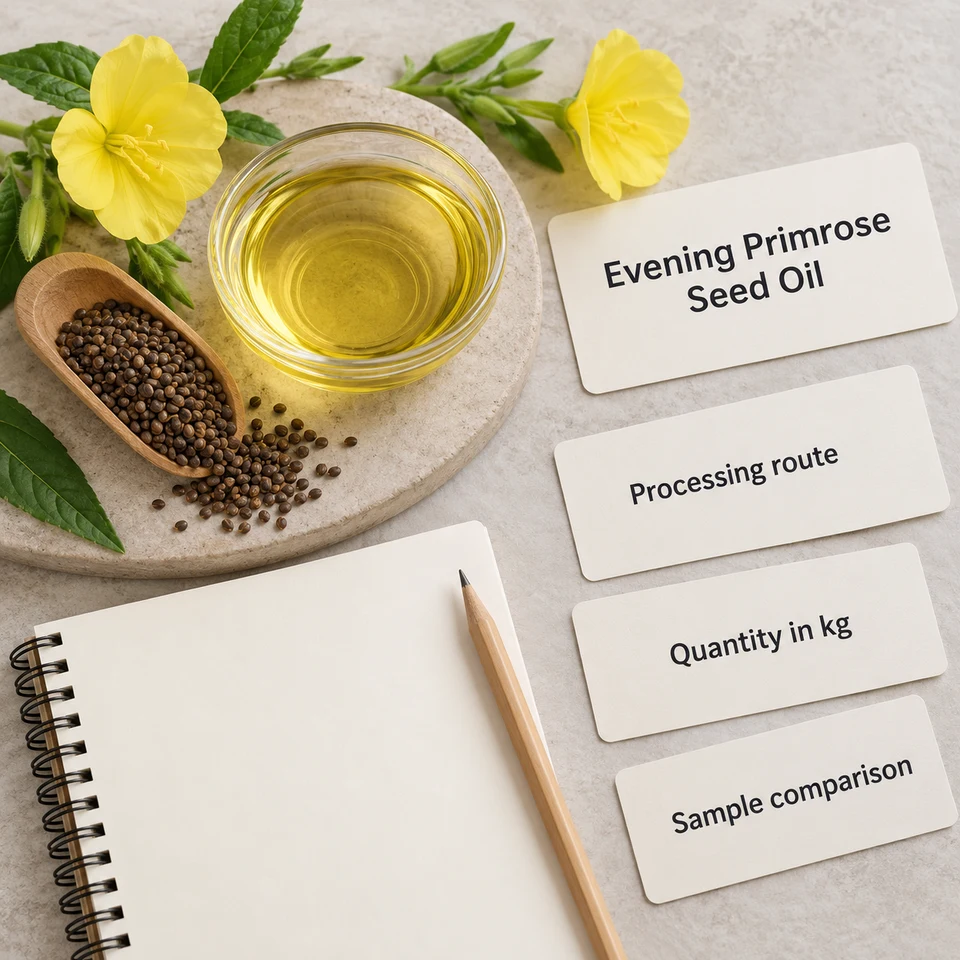 Evening Primrose Seed Oil procurement planning by kg