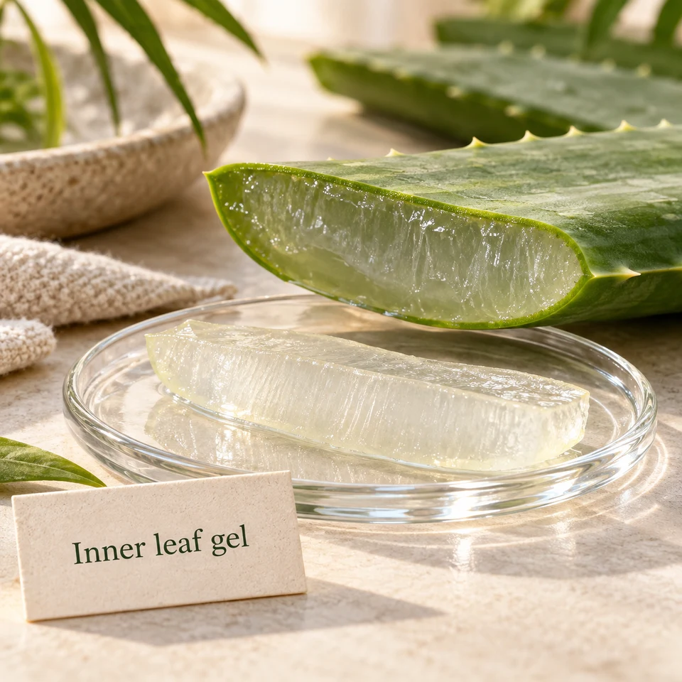 Freeze-Dried Aloe Inner Leaf Juice Powder source and input identity context