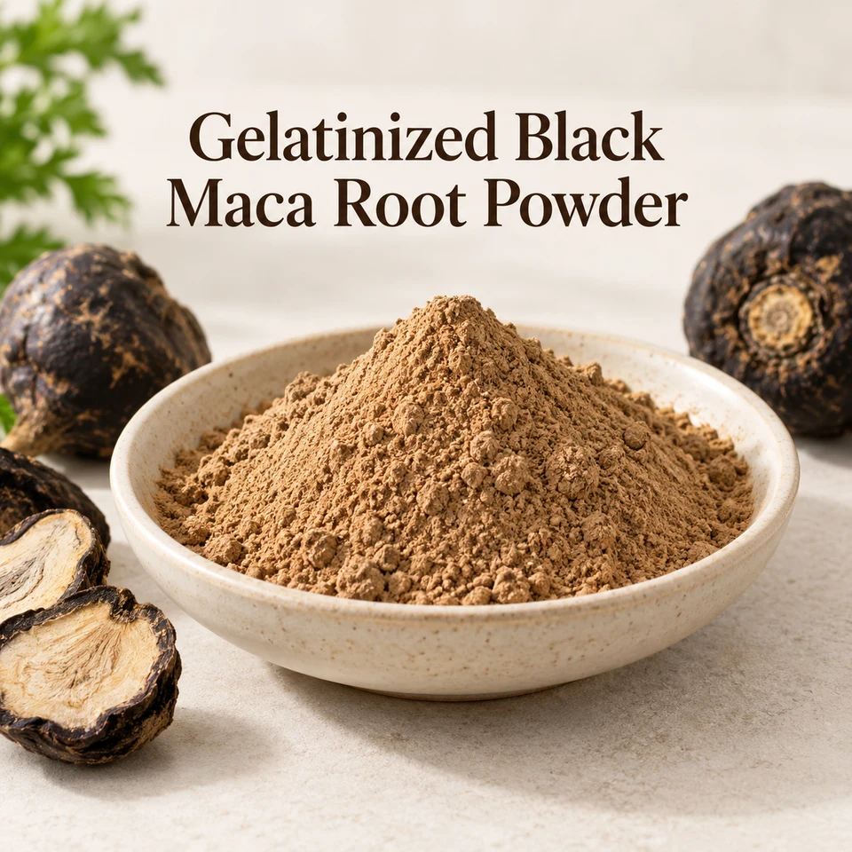 Gelatinized Black Maca Root Powder ingredient main visual