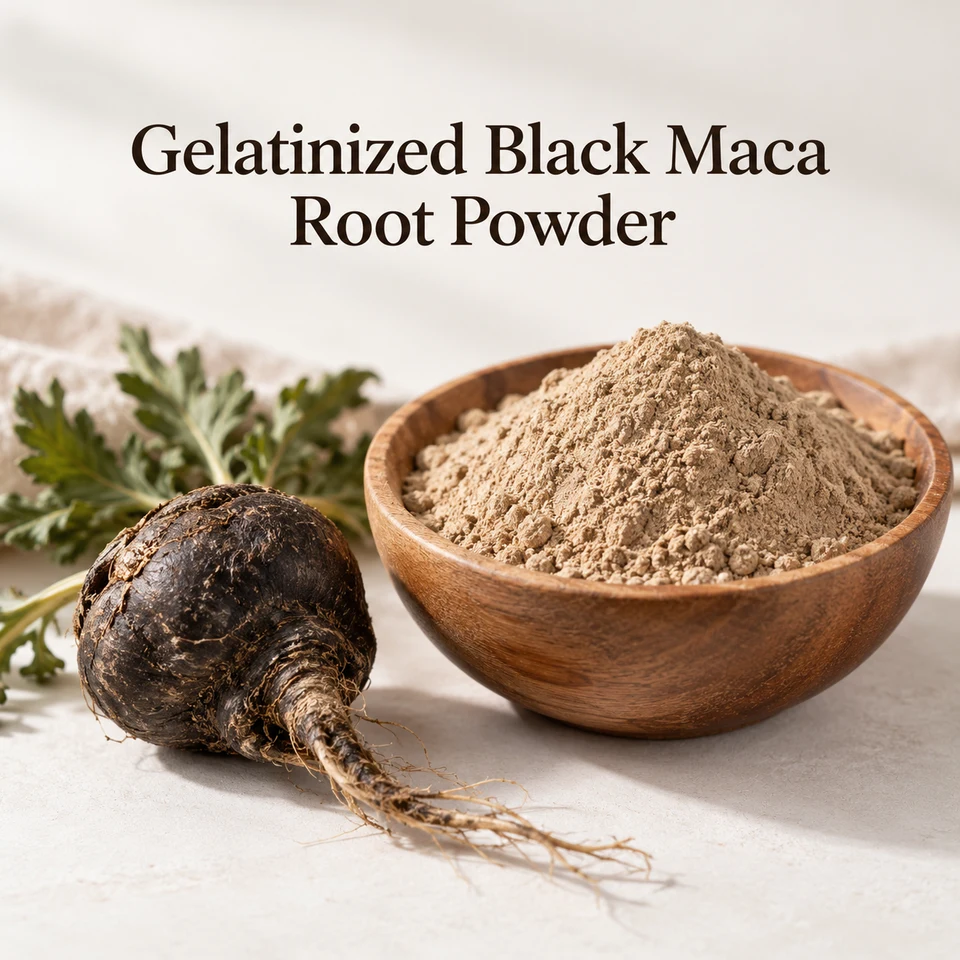 Gelatinized Black Maca Root Powder black root ecotype context