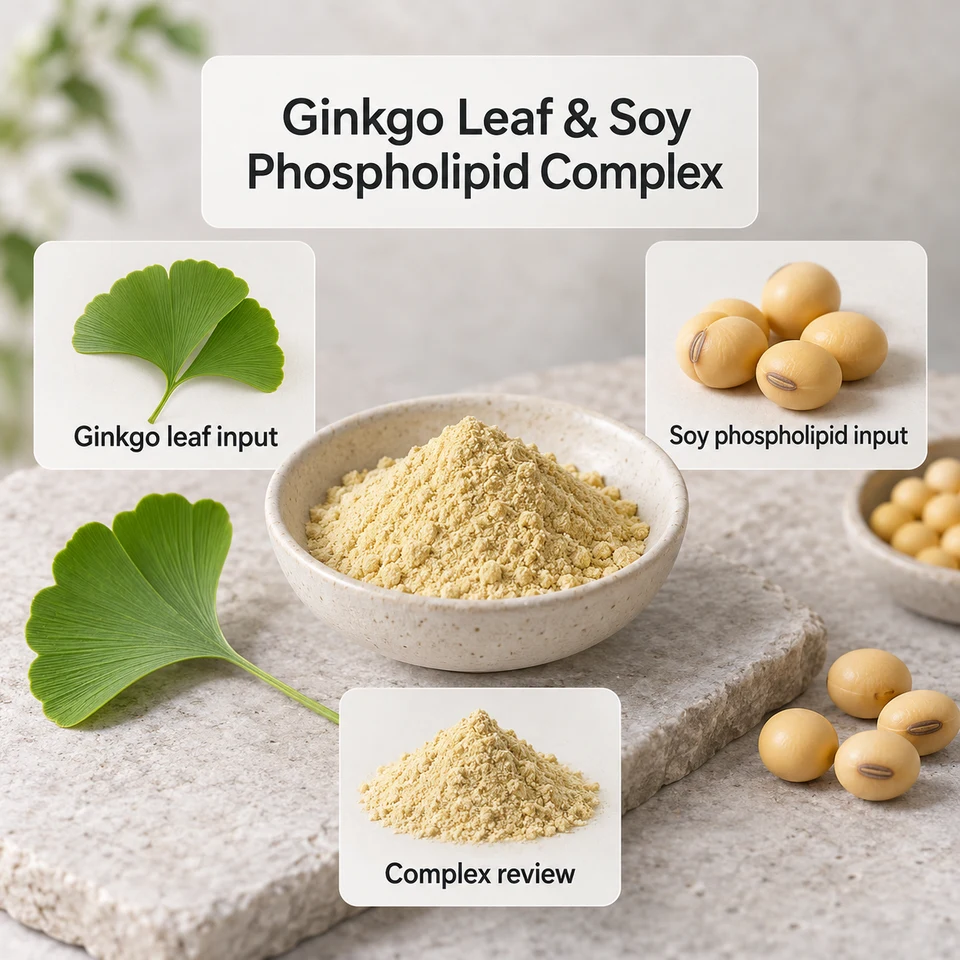 Ginkgo Leaf & Soy Phospholipid Complex identity and composition review context