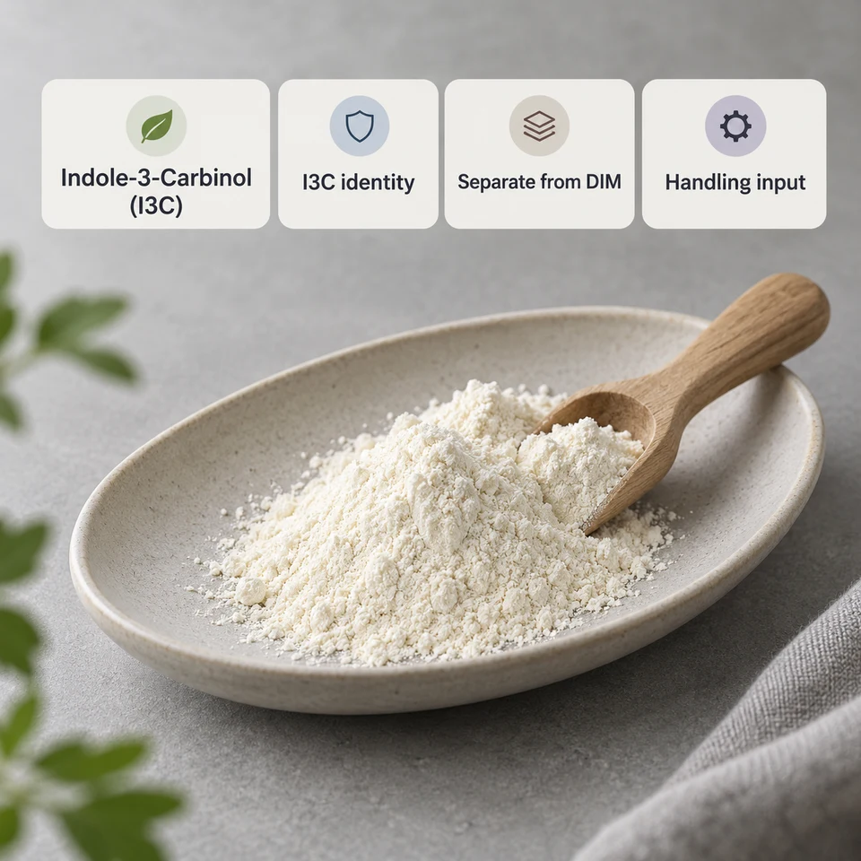 Indole-3-Carbinol (I3C) identity and composition review context