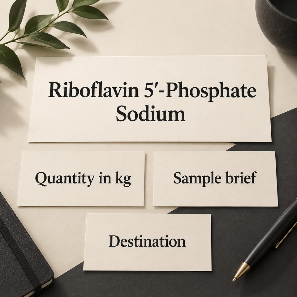 Riboflavin 5′-Phosphate Sodium — purchasing brief by kg