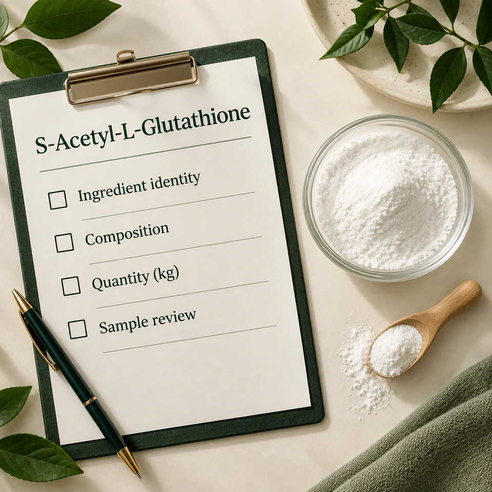 S-Acetyl-L-Glutathione Powder procurement planning by kg