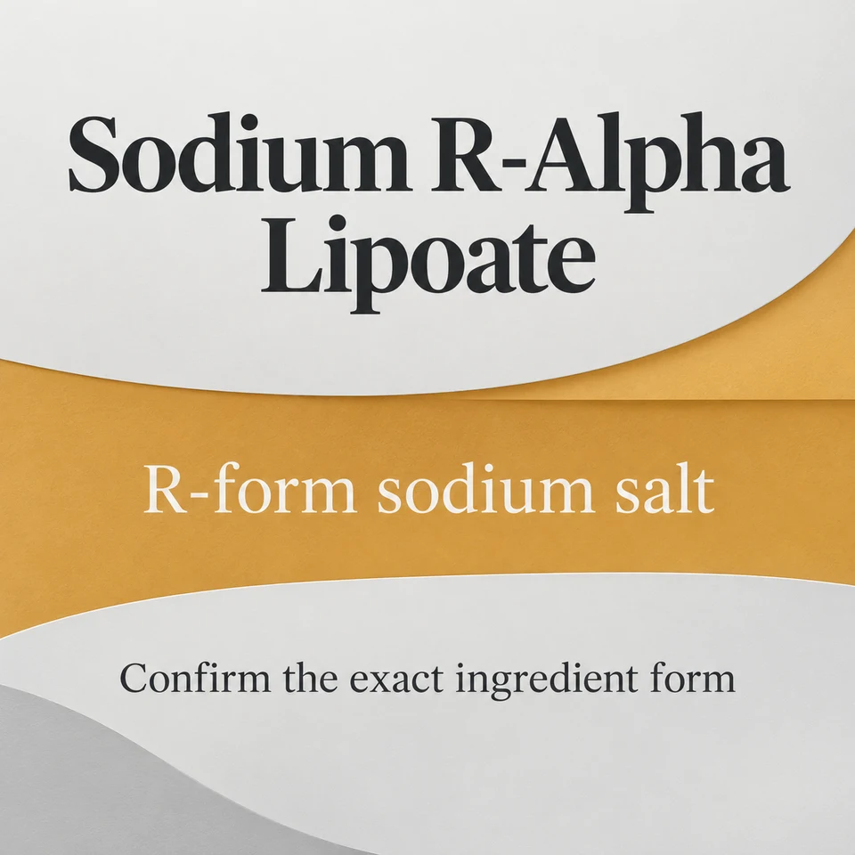 Sodium R-Alpha Lipoate — specific ingredient identity