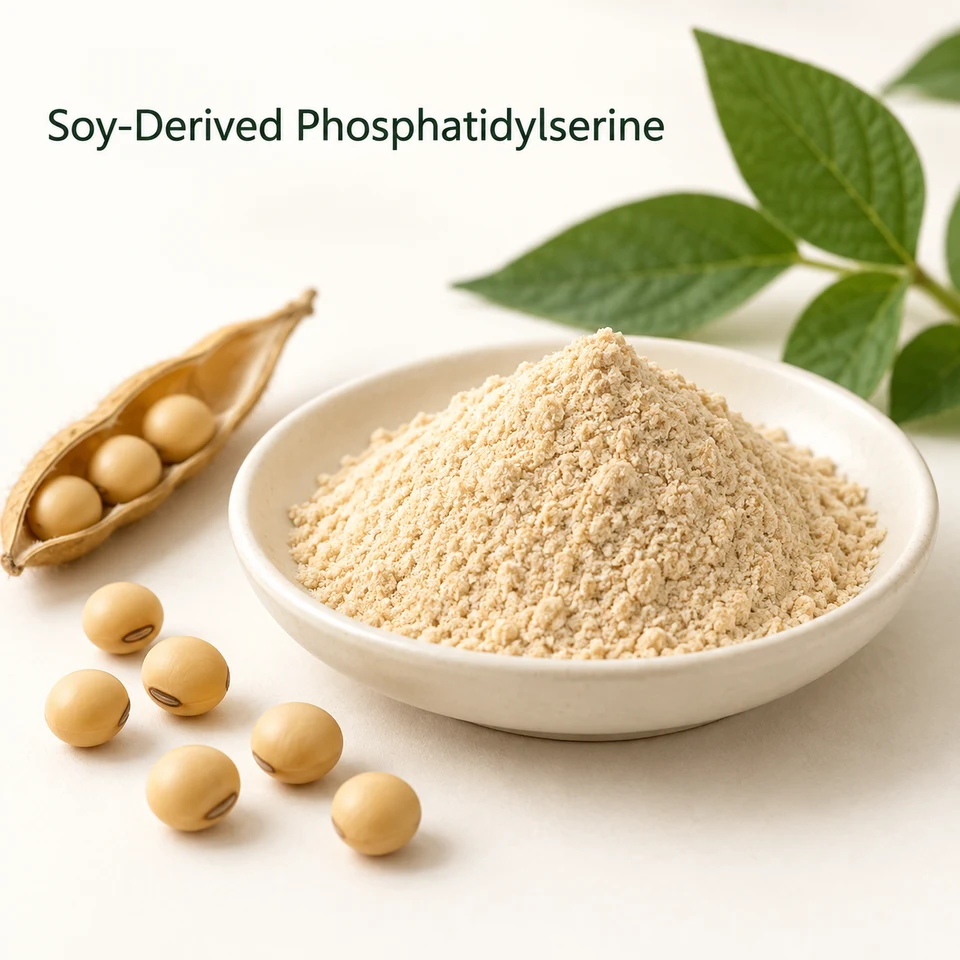 Soy-derived phosphatidylserine powder sourcing context