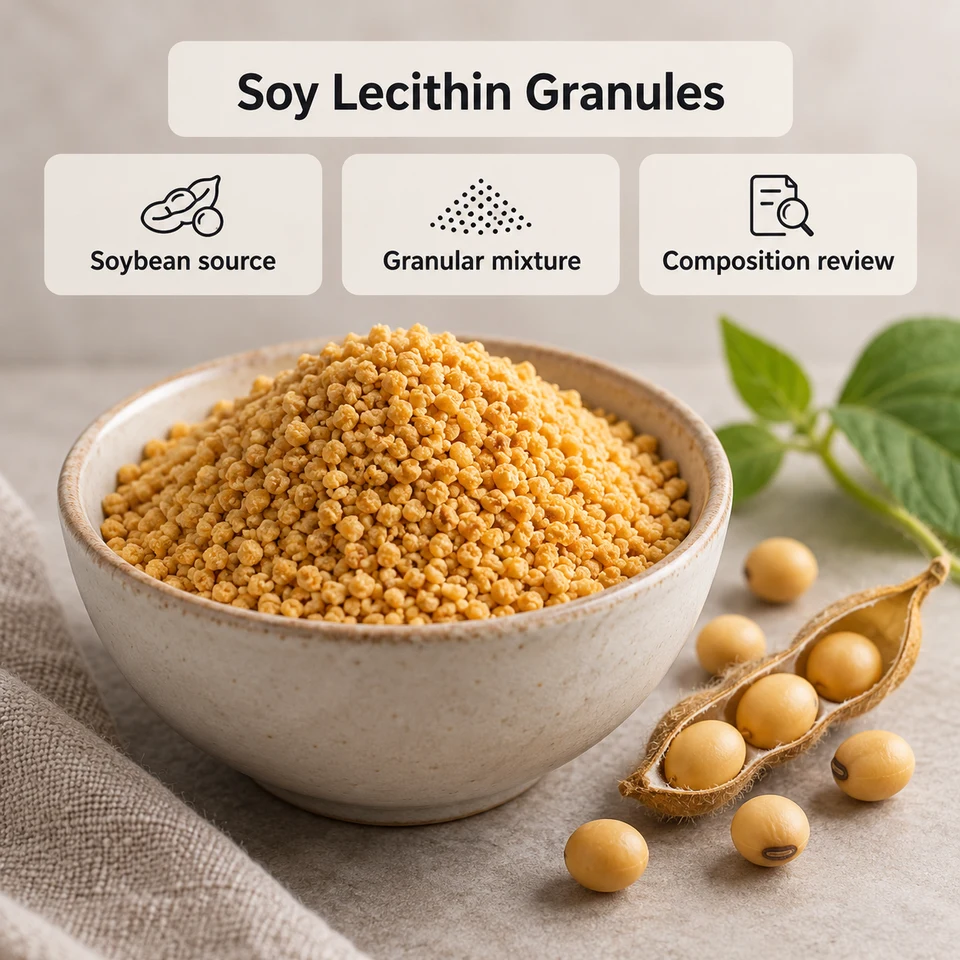 Soy Lecithin Granules identity and composition review context