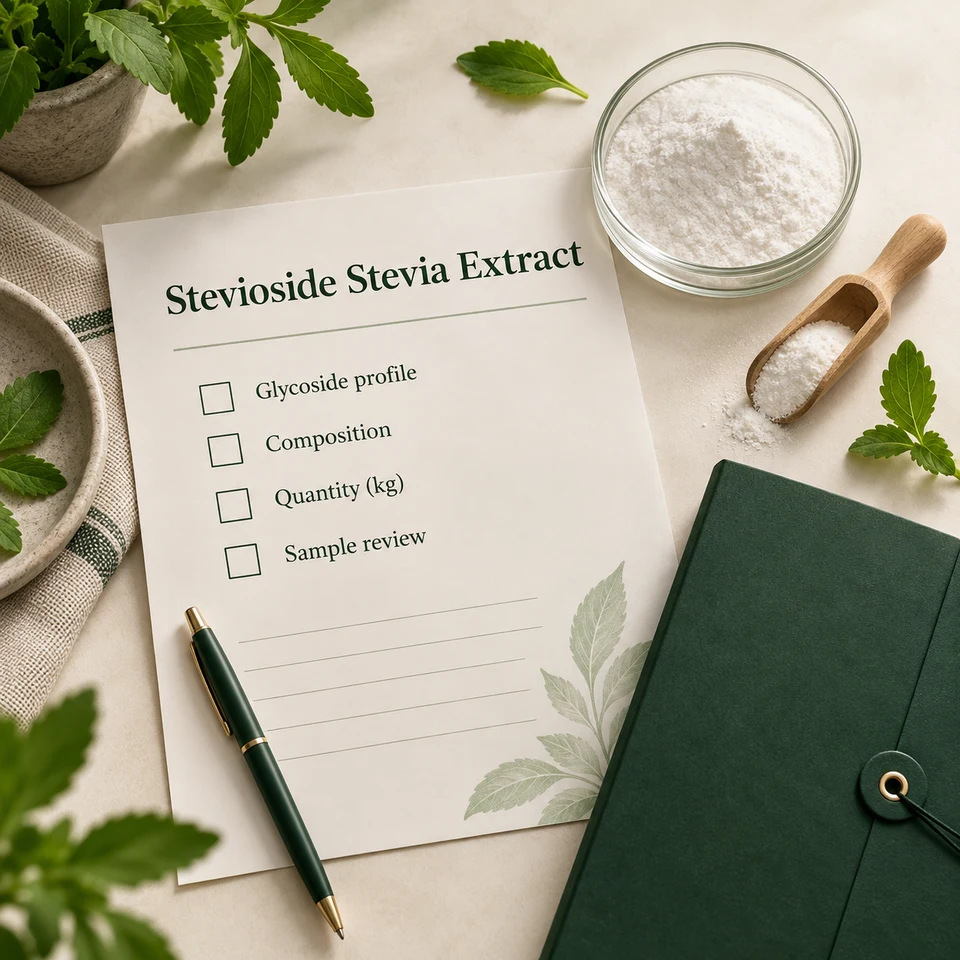Stevioside Stevia Extract procurement planning by kg