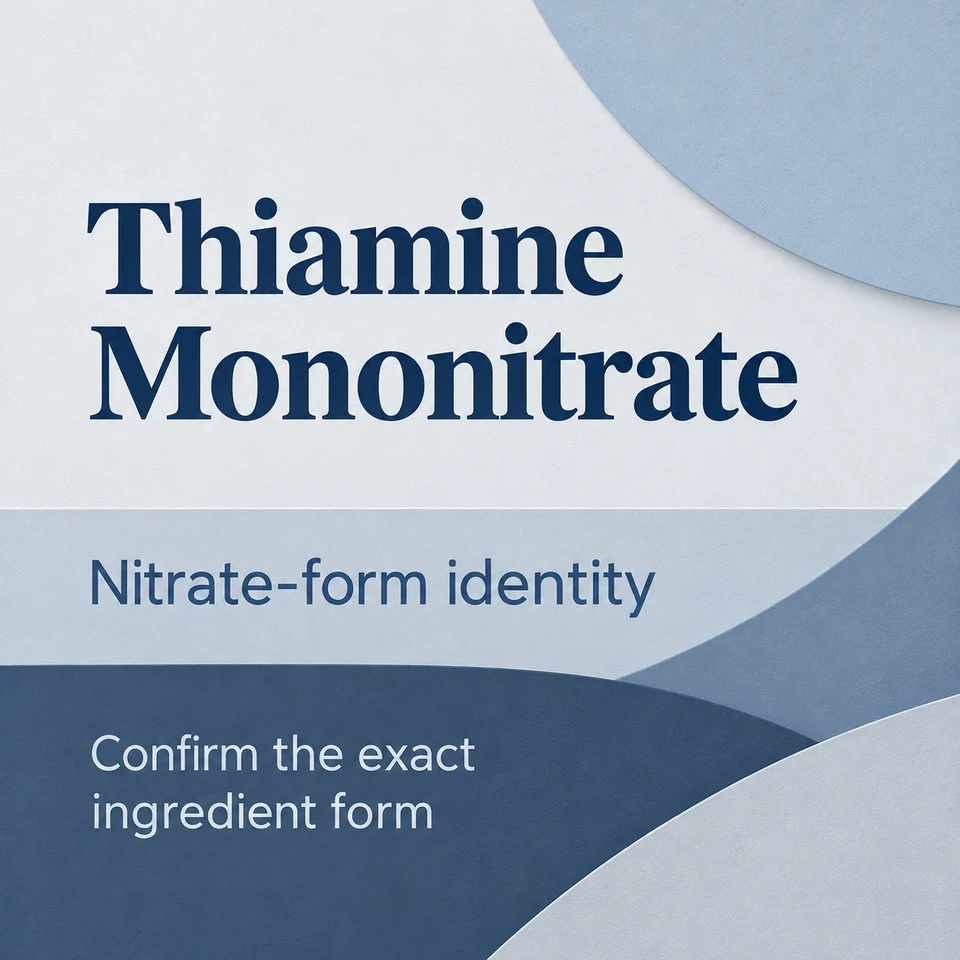 Thiamine Mononitrate — specific ingredient identity