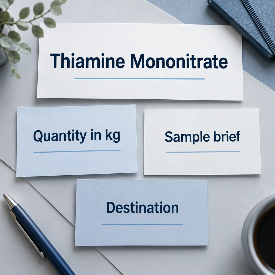 Thiamine Mononitrate — purchasing brief by kg