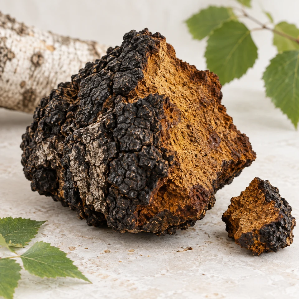 Chaga sclerotium raw source context