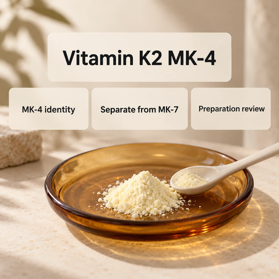 Vitamin K2 MK-4 identity and composition review context