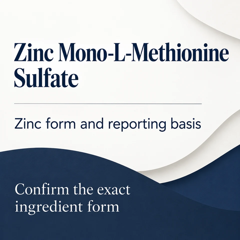 Zinc Mono-L-Methionine Sulfate — specific ingredient identity