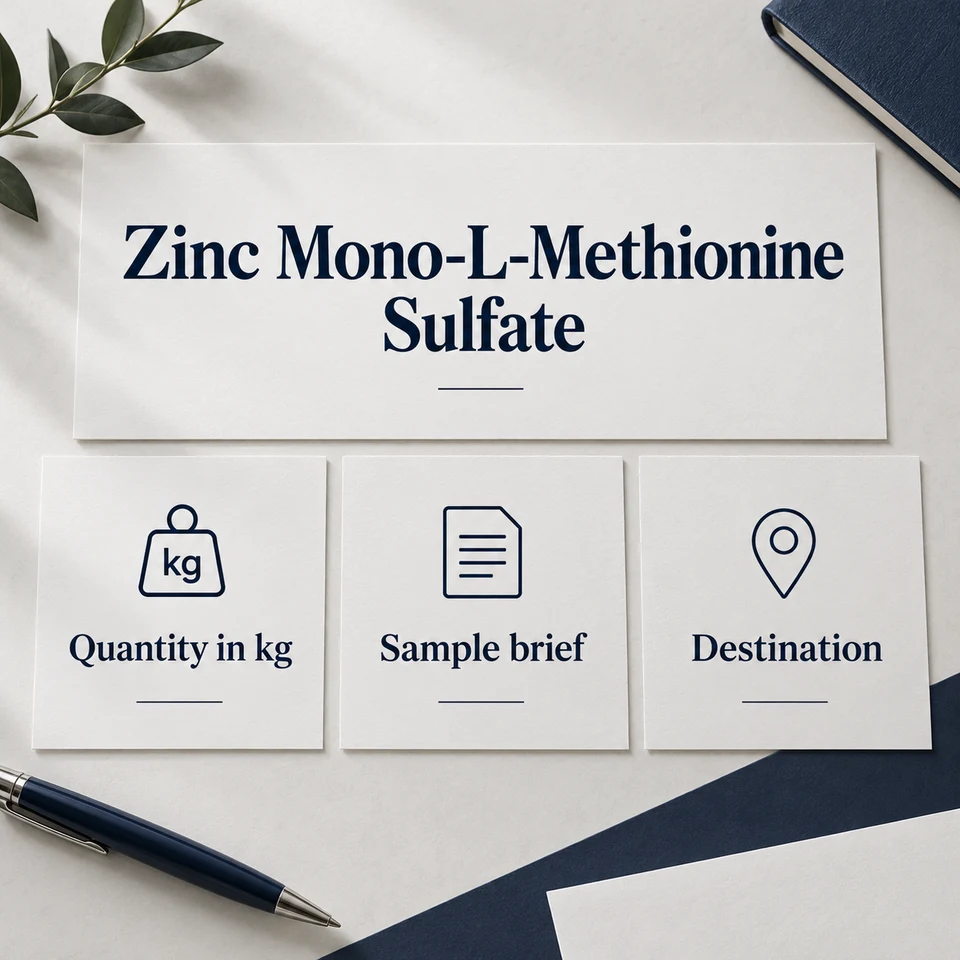 Zinc Mono-L-Methionine Sulfate — purchasing brief by kg