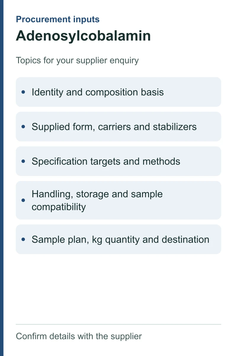 Adenosylcobalamin — procurement topics