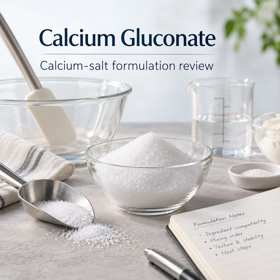 Calcium gluconate formulation input discussion
